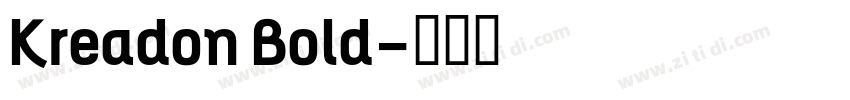 Kreadon Bold字体转换